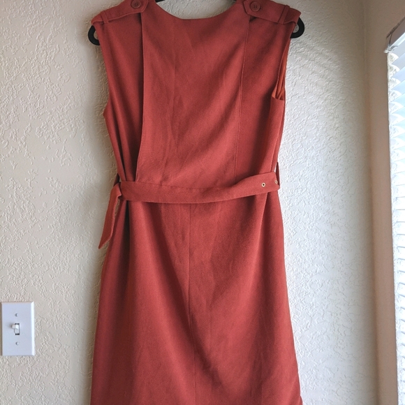SOLD Tibi Savanna' V-Neck Crepe Sheath Dress - Picture 10 of 11